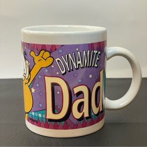 Vintage Garfield the Cat "Dynamite Dad" Ceramic Mug